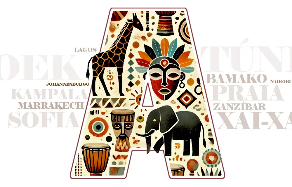 Ciudades africanas con el abecedario: Un viaje de la A a la Z