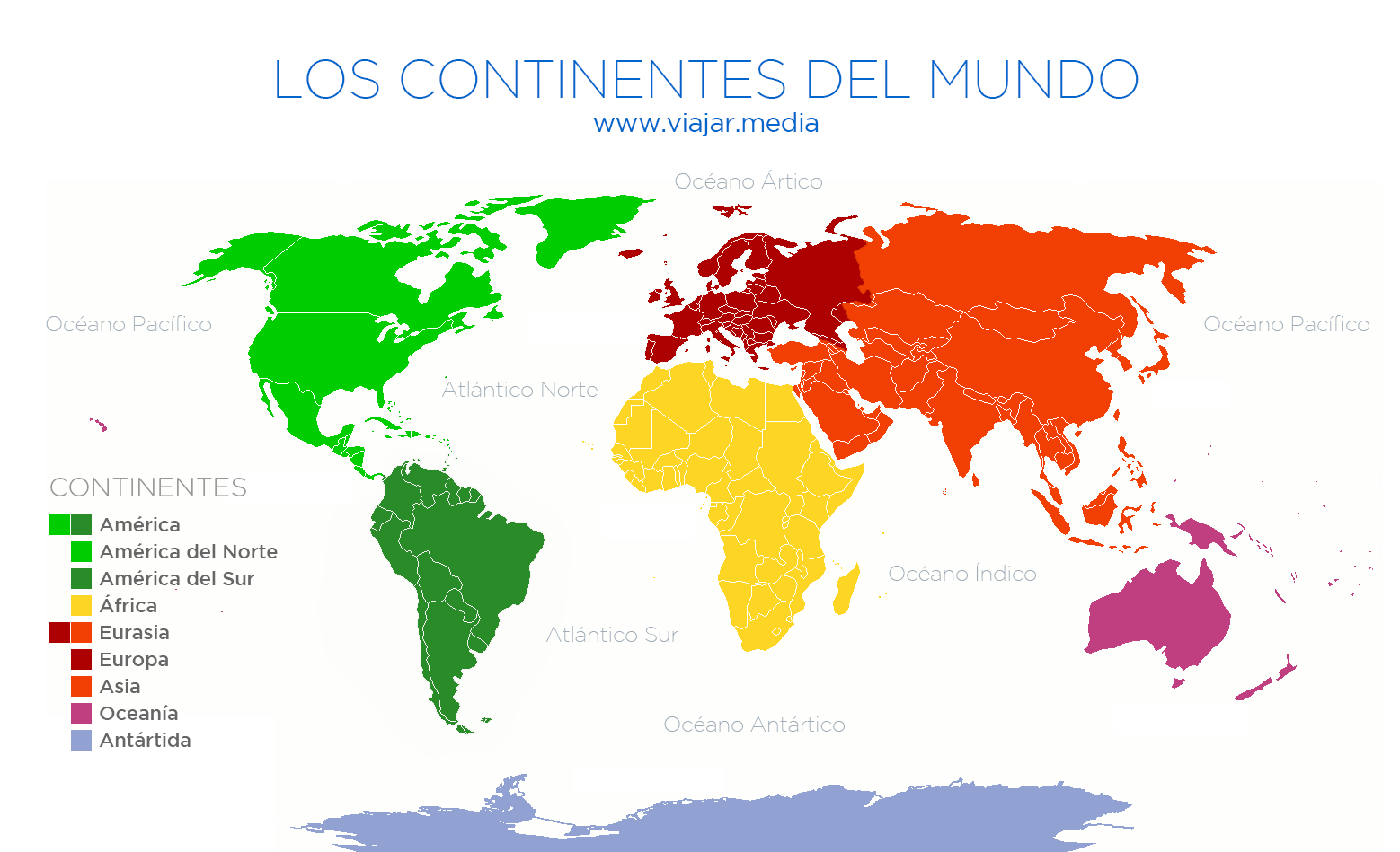 Continentes del mundo