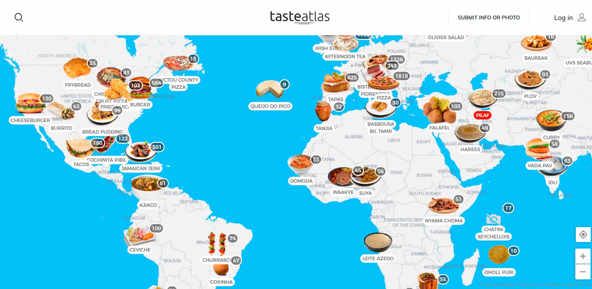 Descubre los mejores platos de cualquier rincón del mundo en un mapa interactivo